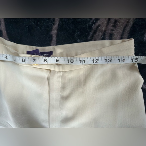 Ralph Lauren purple label Cream Women's Trousers - Picture 5 of 9